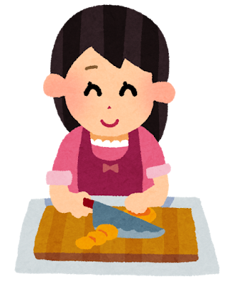 料理をする女性